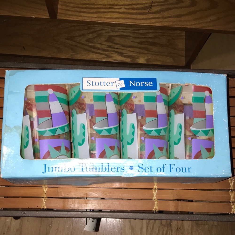 Stotter & Norse set of four jumbo tumblers new